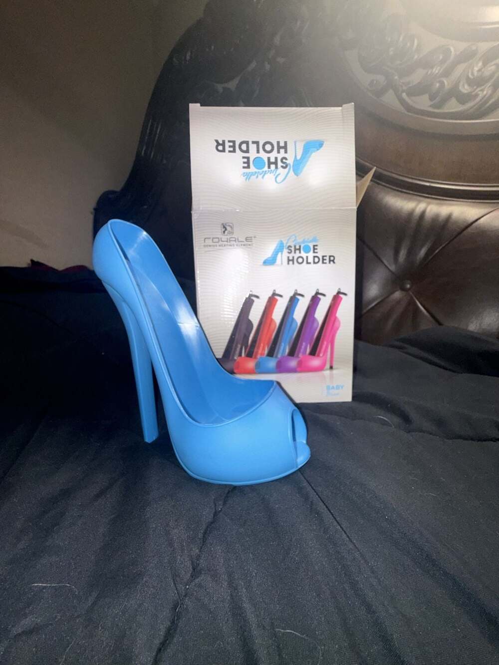Royale Cinderella Shoe Hair Straightener and Curling Iron Holder Baby Blue